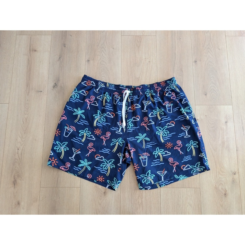 Chubbies The Neon Lights Swim Trunks Mens 3XL Lined Swimwear Beach Vacation
